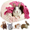 Small Pet Hideout No Bottom Guinea Pig Rabbit Cave Toilet Cover (Pink,X-Large) - color: Pink, size: X-Large