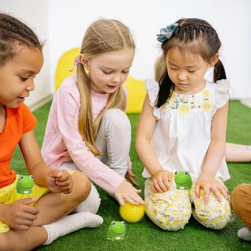 Frog Stress Balls Squeeze Toy for Anxiety Relief, Frog Squishy Sensory Toys for Adults and Kids, Stretch and Squeeze Cute Animal Stress Balls, Dough Ball Frog Toys for Party Favors - style: Frog