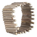 Pissente Hamster Wooden Fence, Hamster Climbing Ladder Flexible Wooden Arch Bendable Hamster House Wood Ladder Hideout Hamster Ladder Bridge Toy for Small Animals Turtles Pet Hamsters