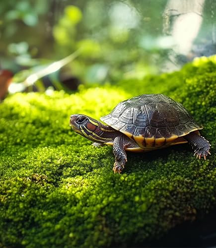 Live Moss for Terrarium Bedding & Reptile Enclosures | Moisture-Holding Layer, Humid Hide Accent, Forest-Floor Look, Easy to Trim, For Frogs, Geckos, Turtles, Snakes