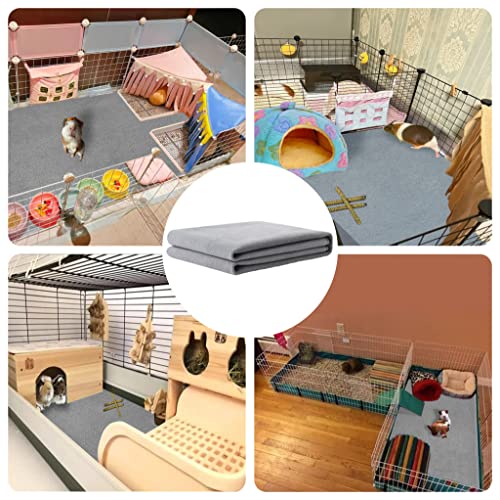 Guinea Pig Bedding, Cage Liners, Washable, Reusable & Leakproof | Premium Fleece Material, Instant Absorbent, Anti-Slip Bottom, Ideal Pee Pads for Small Animals. - size: 11.8"x11.8" (4 Pack)