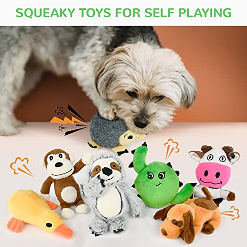 LEGEND SANDY Puppy Toys, Squeaky Dog Toys for Small Dogs, 12 Pack Puppy Chew Toys for Teething, Dog Rope Toy and Cute Stuffed Animals Value Bundle | Tug of War Toy and Cute Stuffed Animals Value Bundle, Gift fot Pet - color: 12 PACK PUPPY TOYS