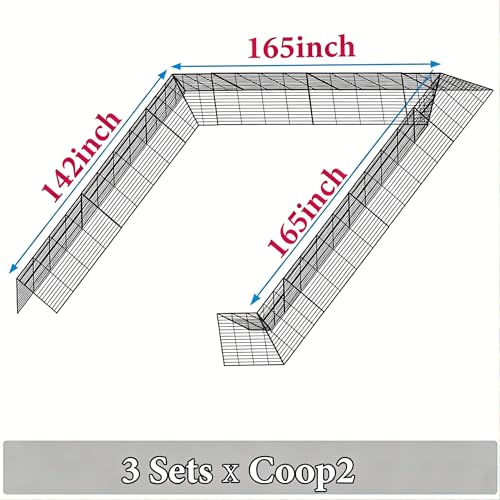 Heavy Duty Chicken Run Tunnel for Yard & Outside, Foldable & Expandable Chicken Tunnel, Portable Predator-Proof Poultry Playpen for Chickens, Rabbits & Ducks - size: Coop 2
