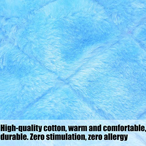 MOACC Winter Warm Bird Nest House Shed Hut Hanging Hammock Finch Cage Plush Fluffy Birds Hut Hideaway for Hamster Parrot Macaw Budgies Eclectus Parakeet Cockatiels Cockatoo Lovebird (S, Blue) - color: Blue, size: S