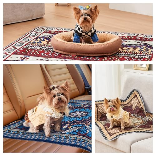 Washable Pee Pads, Super Absorbent Puppy Pads, 2 Pack 18"x24" | Reusable Dog Training Pads, Leakproof With Waterproof Non-Slip Backing For Crates, Floors, Indoor Potty & Furniture - color: Blue Medallion, size: 18"*24"(Pack of 2)