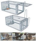 2 Packs Humane Rat Mouse Trap Outdoor Live Animal Cage Indoor & Outdoor | Silver Iron Galvanization, Reusable Safe for Children & Pet, Waterproof