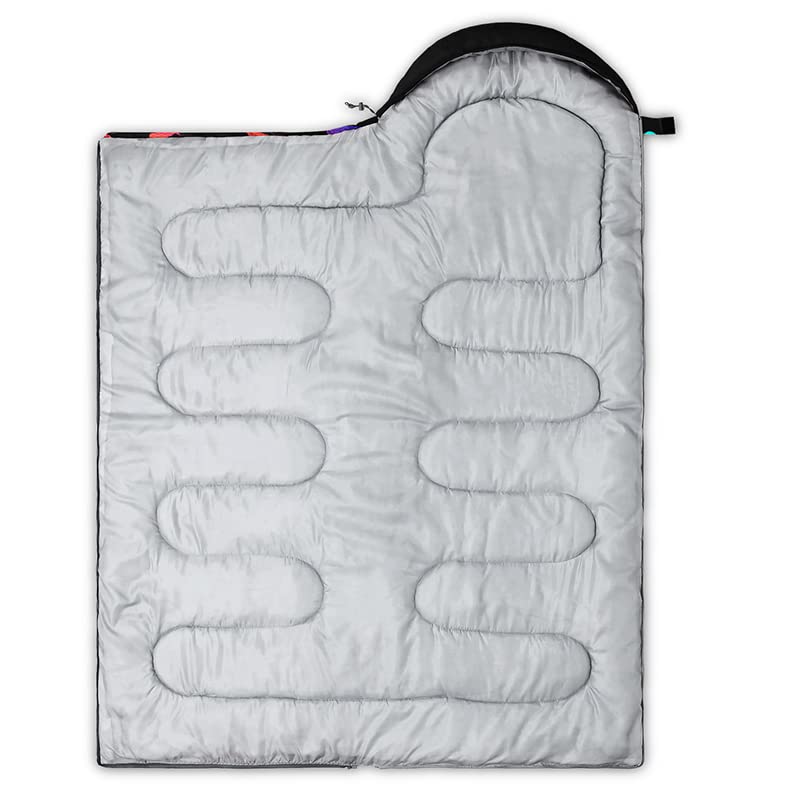 QOOMO Camping Sleeping Bags,3 Season Warm & Cool Weather,Lightweight,Waterproof Sleeping Bags for Adults & Kids,Traveling,and Outdoors,Camping Gear Equipment - color: Butterfly 1