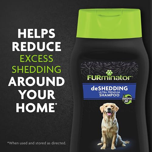 FURminator Ultra Premium deShedding Shampoo for Dogs Helps Reduce Excess Shedding, 16 oz - size: 16 oz, style: Shampoo
