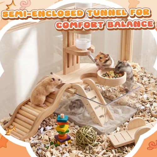4 Pcs Hamster Cage Accessories Water Bottle Set,Fun Ladder - style: Fun Ladder