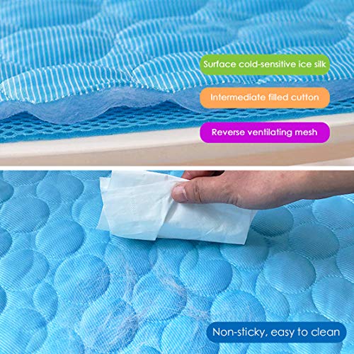 Dog Cooling Mat, Pet Cooling Pads for Dogs, Summer Cooling Bed for Cats, Portable Pet Cooling Cushion for Home or Outdoor - size: 28x22IN