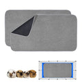 Guinea Pig Bedding, Cage Liners, Washable, Reusable & Leakproof | Premium Fleece Material, Instant Absorbent, Anti-Slip Bottom, Ideal Pee Pads for Small Animals. C&C 2x4 Area, 2 Pack, Gray - size: C&C 2x4 31“x57”(2 Pack)