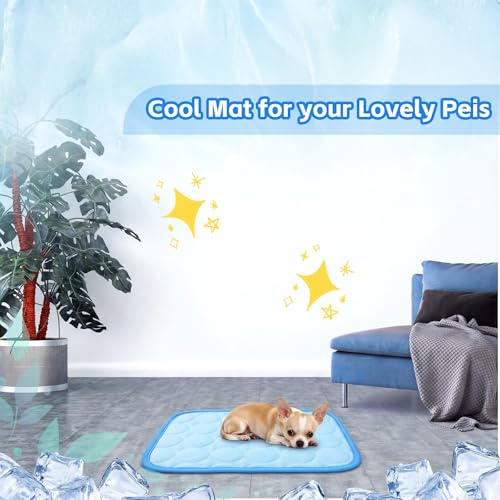 Jetec 3 Pcs Bunny Guinea Pig Cooling Mat Rabbit Cool Pad Pet Cooling Bed Small Animal Sleeping Pads for Indoor Hamster Squirrel Hedgehog Chinchilla (Pink) - color: Pink, size: Ice Silk, style: Summer