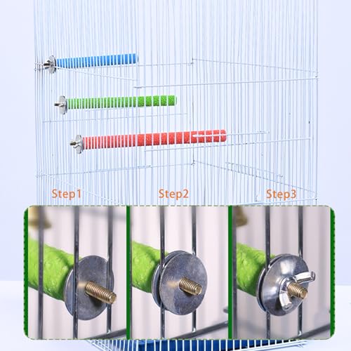 6 Pcs Sugar Glider Toys Wood, Small Animals Toys Cage Steps, Sugar Glider Enrichment Toys for Squirrels, Hamsters and Guinea Pigs