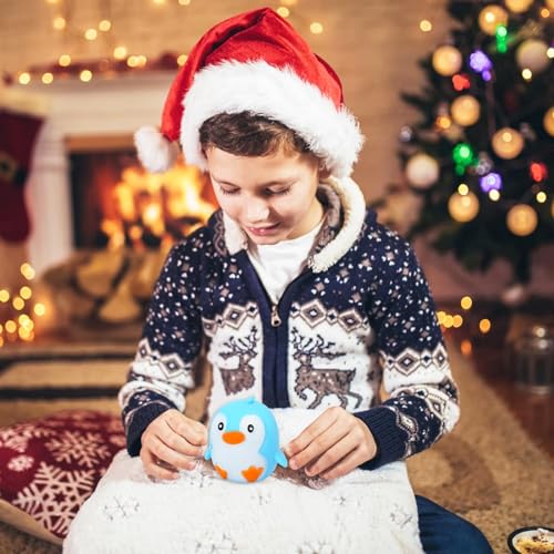 Penguin Squishy Toys Animal Stress Balls for Adults, Dough Squeeze Ball, Fidget Toys, Squishy Ball for Boys, Girls Gifts - Squeeze Toys for Kids Party Favors and Decorations, Ideal for Autism, ADHD - style: Penguin