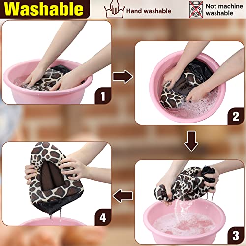 Mygeromon Guinea Pig Bed Rabbit Hideout Cuddle Cup (Leopard Print Style) | Washable, Winter, Small Animals Sleeping House, for Ferret, Chinchilla, Bunny - color: Leopard Print Style