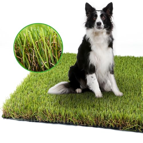Artificial Grass Turf for Dogs - 6ft x 8ft, 1.38in Faux Grass Rug for Indoor/Outdoor, Pee Pad for Potty Training, Turf Mat for Pets - size: 6 ft X 8 ft