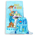 Jay Franco Disney Toy Story Slumber Sack - Cozy & Warm Kids Lightweight Slumber Bag - Featuring Woody and Buzz Lightyear (Official Disney Pixar Product) - color: Blue - Toy Story