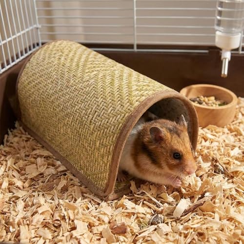 Hiding House Scratch Resistant Sleeping Cave Cooling Mat Guinea Pig Tunnel Universal Wear Resistant Hamster Hideout Pet Resting(5.91x3.94x3.15in) - color: 5.91x3.94x3.15in, size: 5.91x3.94x3.15in