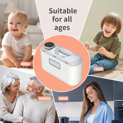 Automatic Nail Clipper, 2 in-1 Electric Nail Clipper and Nail Polisher, Electric Baby Nail Clippers with Light,USB Rechargeable Suitable for Babies,Women Manicure,Kids, Adults and Seniors (White) - color: White