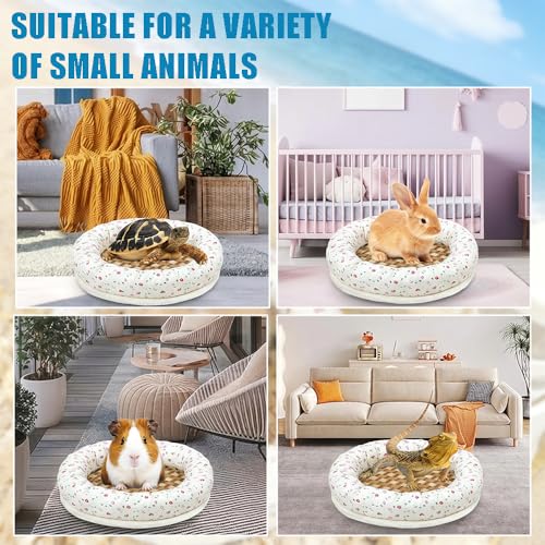 OULIGET Hamster Bed Cooling Mat,Cute Small Animal Bed Soft Sleeping Pad,Breathable Small Pet Self Hot Day Bed Blanket for Rabbit Bunny Hedgehog Hamster Stay Cool