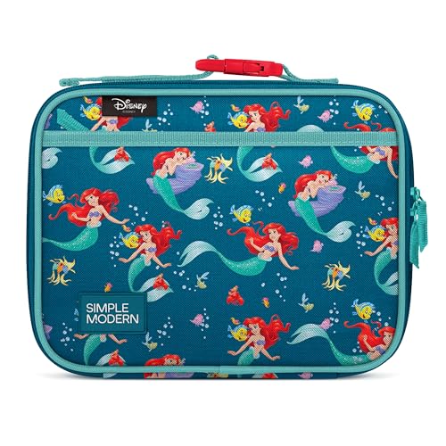 Simple Modern Disney The Little Mermaid Kids Lunch Box & School Lunch Bag | Hadley Cute Lunch Box for Girls, Boys, Toddlers | Fits Bento Box, Lunch Containers | Small Lunch Bag | Princess Ariel - color: Disney: Ariel's Day Dream