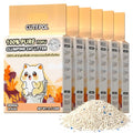 Tofu Cat Litter,Odor Control Clumping Dust-Free 33 lb (6-Pack) | Water Absorbent Flushable Low Tracking Multi-Cat Milk Scent - size: 5.5lb x 6bags, style: Tofu-Milk