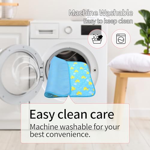 Summer Pet Cooling Mat - Cat Dog Cushion Pad Sleeping Cool Ducks Comfortable Soft for Pets Kids and Adults(Blue Duck, S) - color: Blue Duck, size: S: 15.5'' x 19.5''