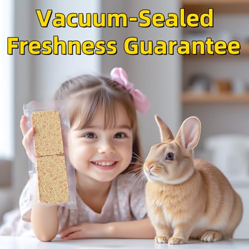 Rabbit Chew Toys 8+12 pcs Timothy Hay Treat with Flower Carrot Chips - size: Mix 12+8 Chips