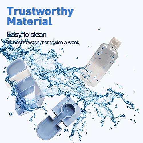 Rabbit Water Bottle Suspension Water Dispenser for Mini Pet Bunny Guinea Pig Chinchilla, 500ml Automatic Water Bottle by Gravity Flow Supply, Prevent Overflow, BPA Free (Blue)