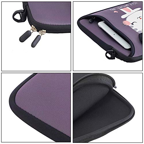 10 inch Messenger Bag Carrying Case Sleeve with Handle Accessory Pocket Fits 7 to 10-Inch Laptops/Notebook/ebooks/Kids Tablet/Pad (7-10.2 inch, Cute Cat) - color: Cute Cat, size: 7-10.2 inch