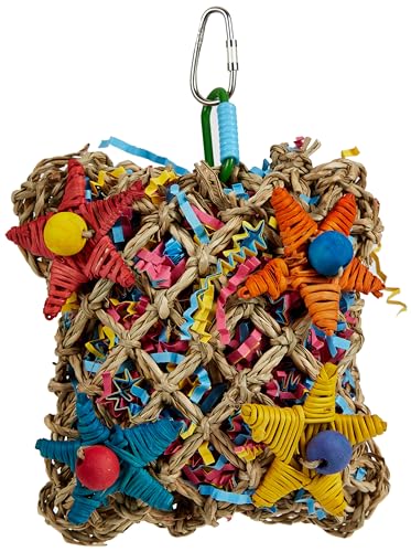 Super Bird Creations SC208 Foraging Toy - Ideal for Small Animals - Fun & Entertaining Animal Toy - Pickin’ Pocket Design - Made with Safe Components - 5” x 3” x 7.5”
