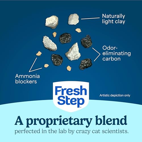 Fresh Step Advanced Odor Shield Light Weight Multi Cat Clumping Litter with Febreze Freshness, Ammonia Block Technology, 11.5 lb. Jug, Pack of 2 | Lightweight Clay Cat Litter, Jug, Easy to Lift and Pour, Scented with Febreze Freshness, Carbon for Strong O
