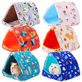 Ripeng 6 Pcs Guinea Pig Hideout Guinea Pig Bed House Rabbit Tunnel Washable Small House Cage Accessories for Hedgehog Mouse Chinchillas Hamster Ferrets Bearded Rats(7.9inch Ocean Park) - style: 7.9inch Ocean Park