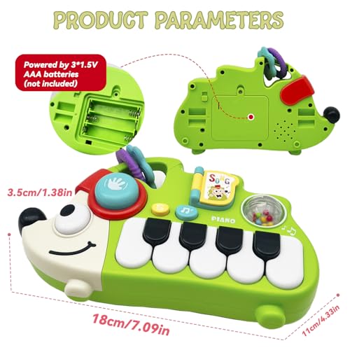 Baby Musical Toys for 1 Year Old Boy Girl, Light Up Music Developmental Learning Toy for Toddlers , Tummy Time Toy12 - 18 Months, Baby Birthday Gift (Hedgehog) - color: Hedgehog