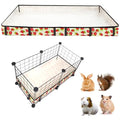Guinea Pig Cage Liner，Washable Waterproof Oxford Cloth Cage Liners for Small Animals,Hamster Chinchilla Hedgehog Rabbit and Other Small Animals Not Include Cage(12x24 inches) - size: C&C 1x2(12x24 inches)