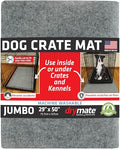 Drymate Dog Crate Mat Liner, Absorbs Urine, Waterproof, Non-Slip, Washable Puppy Pee Pad for Kennel Training - Use Under Pet Cage to Protect Floors, Thin Cut to Fit Design (USA Made) (LGrey)(29"x50") - size: 29" x 50"