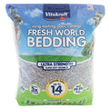 Vitakraft Fresh World Ultra Strength Paper Bedding & Litter for Small Animals, 2130 Cubic inches (35 L), Gray - size: 2130 cu in (Pack of 1)