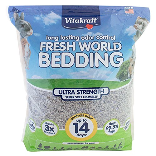 Vitakraft Fresh World Ultra Strength Paper Bedding & Litter for Small Animals, 2130 Cubic inches (35 L), Gray - size: 2130 cu in (Pack of 1)