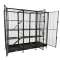 Borneo Small Animal Cage - for Sugar Gliders, Squirrels, Marmosets & Other Small Pets (Cage + Add-On + Shelf & Ladder Set + Expander Set) - size: Cage + Add-On + Shelf & Ladder Set + Expander Set