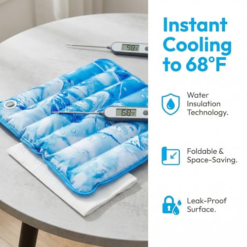 Dog Cooling Mat 2.0, Double-Sided Non-Slip Pet Cooling Pad, Washable and Durable, Indoor & Outdoor Summer Cooling Mat for All Pets, Keep Dogs and Cats Cool and Comfortable (29.5" x 29.5")