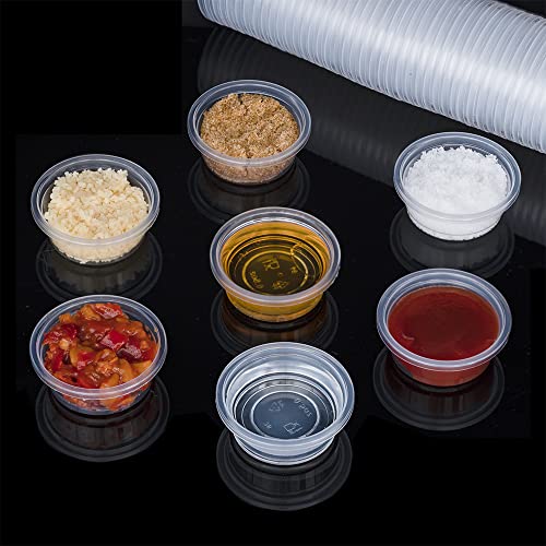 Lizard Crested Gecko Food Water Feeding Cups, 200 pcs, 0.5oz | Reptile Feeder Bowls, For Lizard and Other Small Pet, Ledge Accessories Supplies
