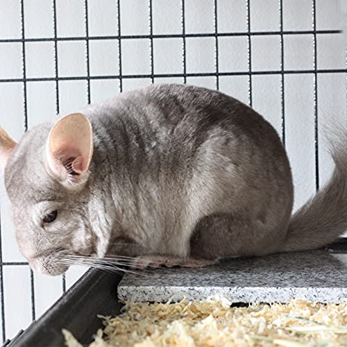 Chinchilla Cooling Stone Durable Cool Down Easy Clean in Hot Summer for Rabbit Hamster Guinea Pig Chinchilla Kitten Small Animals Spots of Grey