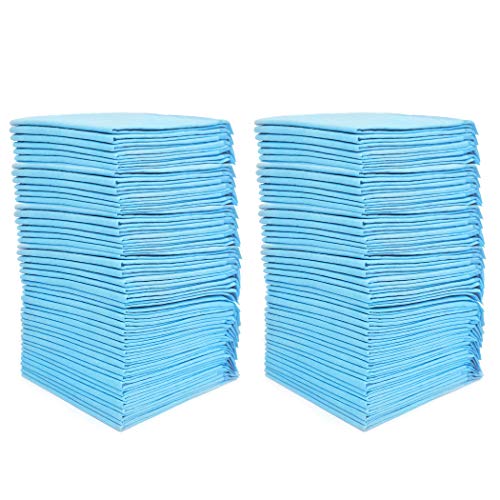 (100 Pads) CalPalmy Ultra Absorbency Pet Toilet Training Pads 18" x 13" Moisture Locking Technology Turns Liquid into Gel - Perfect for Rabbits and Guinea Pigs - size: 18"*13"
