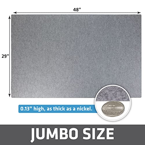 Drymate Dog Crate Mat Liner, Absorbs Urine, Waterproof, Non-Slip, Washable Puppy Pee Pad for Kennel Training - Use Under Pet Cage to Protect Floors, Thin Cut to Fit Design (USA Made) (LGrey)(29"x48") - size: 29" x 48"