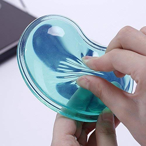 Ergonomic Gel Wrist Rest for Mouse, Computer Mouse Wrist Support for Arm Pain Relief, Heart-Shaped Cute Hand Wrist Cushion for Home and Office Working Gaming Anti-Fatigu - color: Green