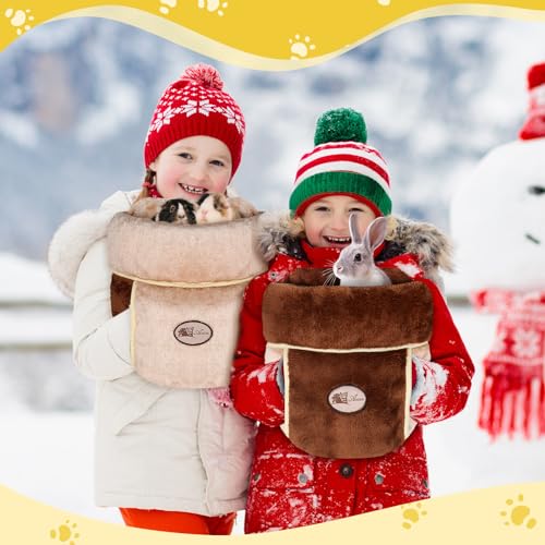 2 Pcs Guinea Pig Bed Cuddle Warm Hideout Small Animal Sack Cozy House Bedding Sleeping Cushion Portable Pet Carrier Cage Nest for Rabbit Hamster Rat