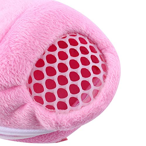 Pet Dog Carrier Bags,Portable African Hedgehog Hamster Breathable Bags,Handbags,Puppy Cat Travel Backpack(S Size:17x12cm/6.7x4.7inch) - color: White Mesh - Pink, size: Small