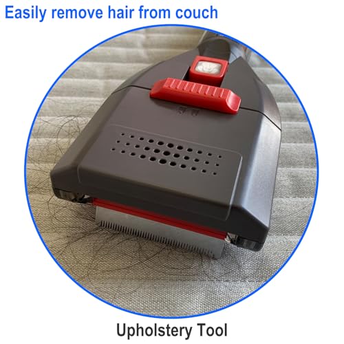 Dog Hair Vacuum Attachment for Dyson Cordless Upright Vac, Groom Tool Pet Shedding Brush for V6 V7 V8 V10 V11 V15 DC41 DC65 UP13-UP30 Animal, Grooming Kit with Long Extension Hose Adapter