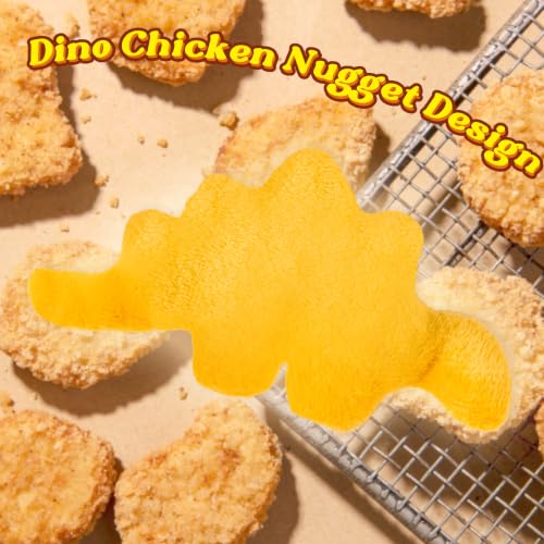 8Pcs Dino Nuggets Catnip Toys for Cat, Interactive Catmint Cat Toy Gift | Soft Cotton, Durable for Chew Kick, Catnip Filled Dinosaur Chicken Nugget Indoor Kitten for Boredom Exercise Play - style: Dino Nuggets (8 pieces)