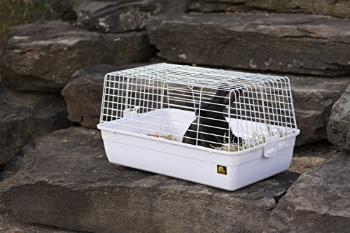 Prevue Pet Products Carina Animal Tubby - Small Animal Cage for Guinea Pigs, Dwarf Rabbits, Indoor and Outdoor Use, Lightweight, Travel Friendly Enclosure - Small, White - color: White